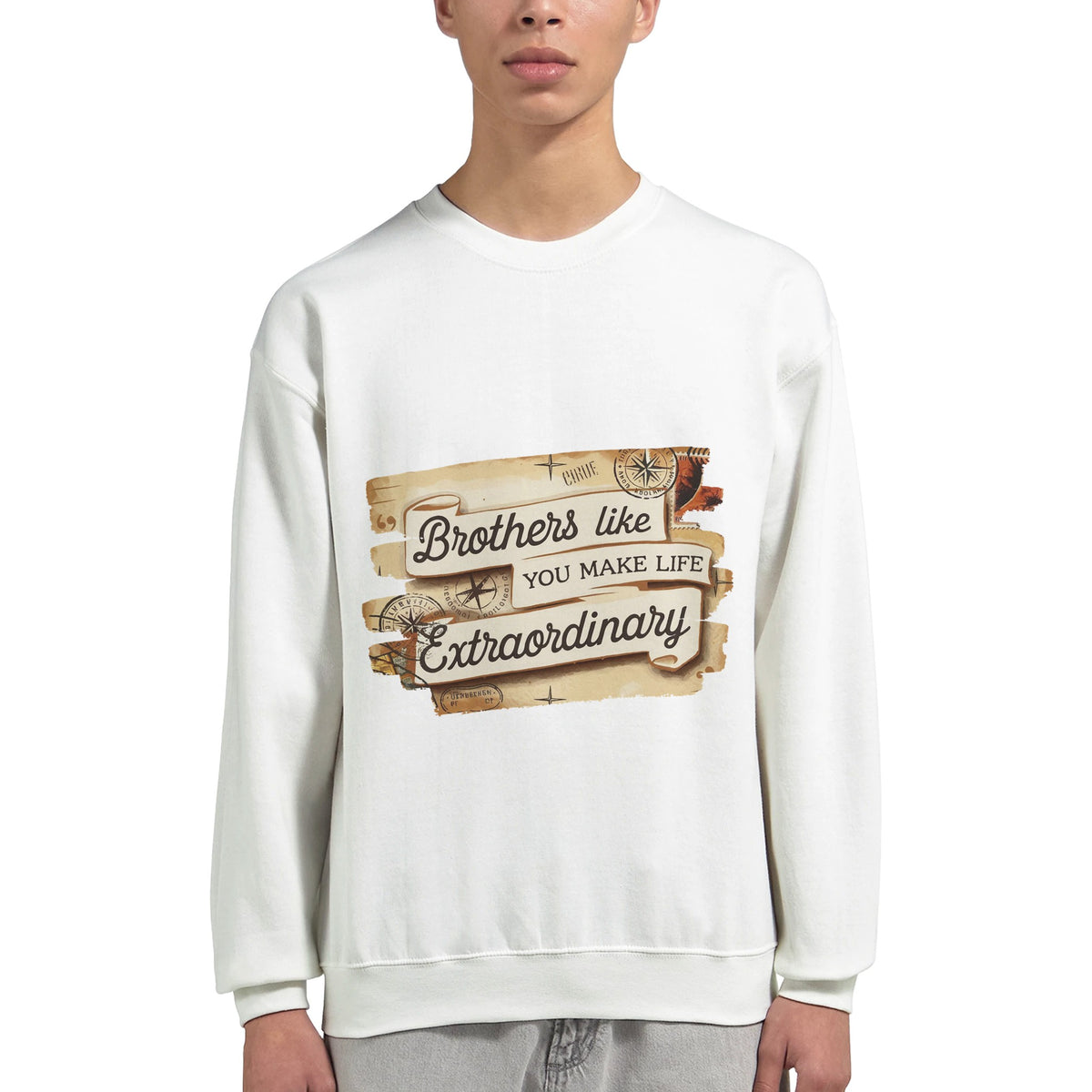 Timeless Bonds - Celebrate Your Brother with Adventure - - Sweatshirts