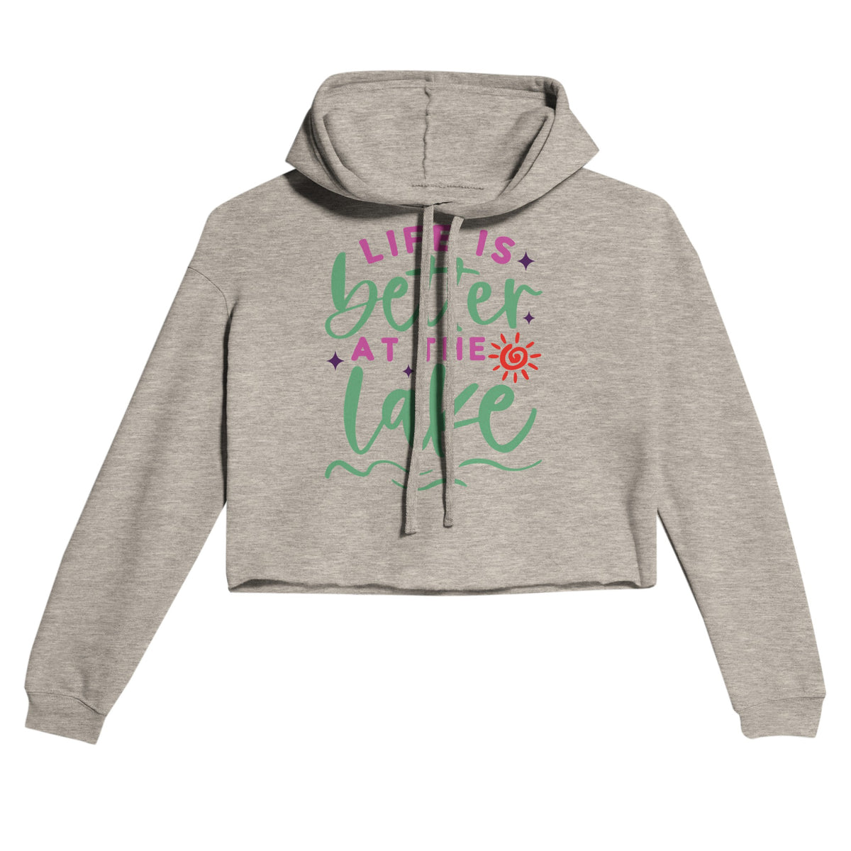 Lake Life Love - Better at the Lake Hoodie - Heather Dust - Hoodies