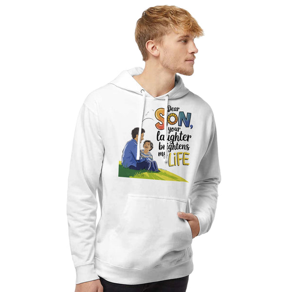 Brighten My Life - A Father's Love in Every Stitch - White - Sweatshirts