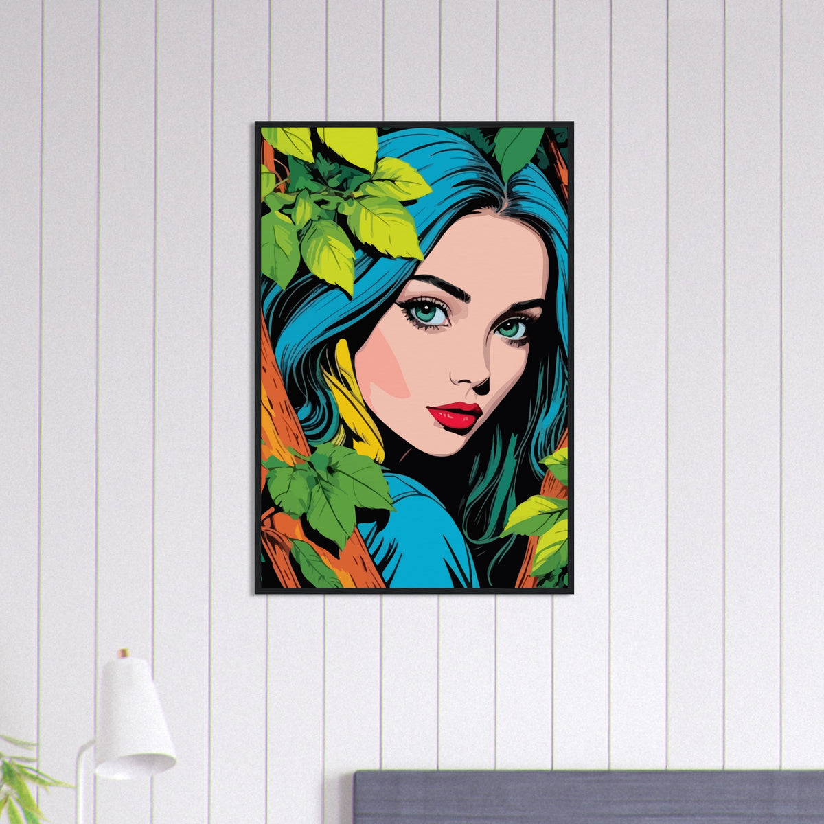 Elegant Forest Muse - Framed Art - - Wooden Framed Posters