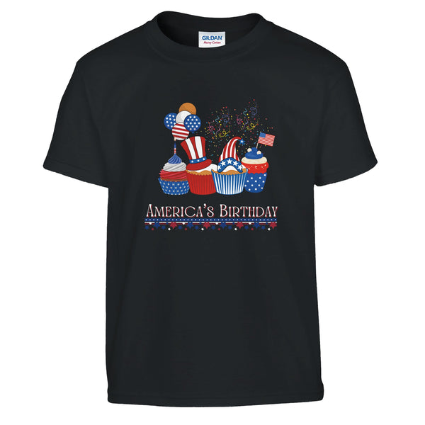 Celebrate America’s Birthday with Fun - Black - T-shirts