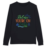 Escape to Relaxation - Let Our Sweatshirt Transport You! - Dark Gray - Sweatshirts