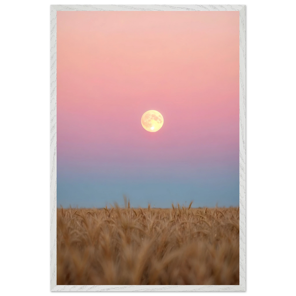 Gift the Moonrise – Wooden Framed Poster for Dreamers - - Wooden Framed Posters