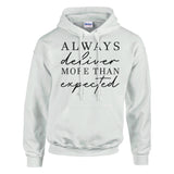 Always Deliver More - Motivational Heavyweight Wear - White - Hoodies