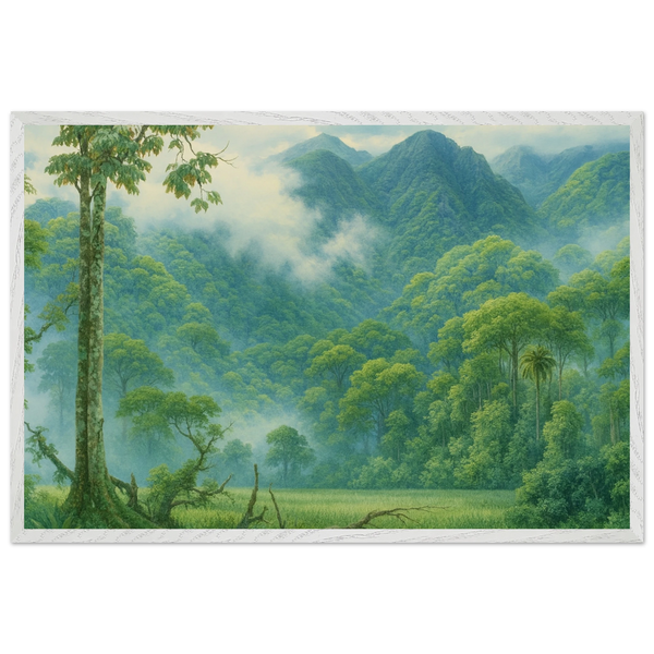 Wooden Framed Poster – A Gift of Green Memory - - Wooden Framed Posters