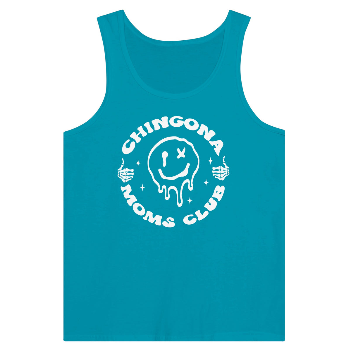 Celebrating Motherhood - Chingona Moms Club - Teal - Tank Tops