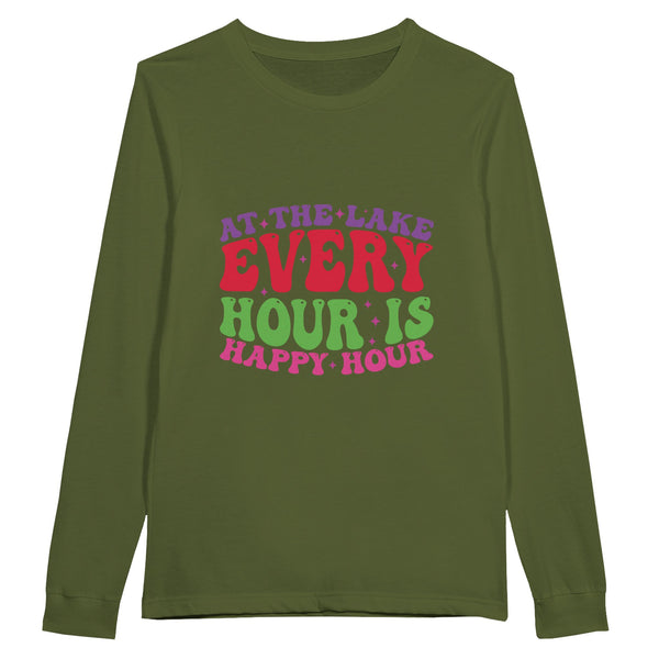 Lake Bliss - Happy Every Hour Tee - Olive - Sweatshirt