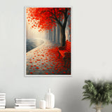 Wooden Framed Poster – Gift of Autumn Memories - White frame - Wooden Framed Posters