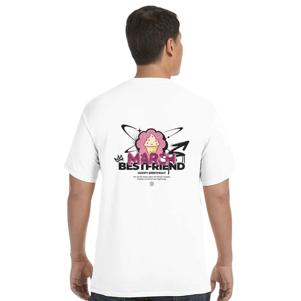 Gift a Monthly Memory – Comfort Colors Birthday Tee - March - T-Shirts