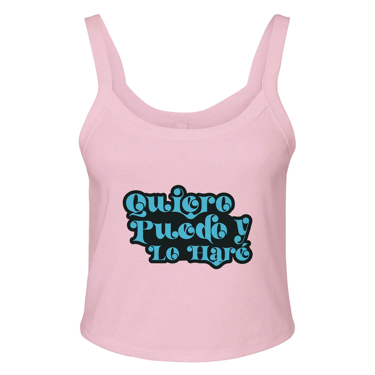 Quiere, Puedo y Lo Haré - Believe and Achieve - solid pink blend - Print Material