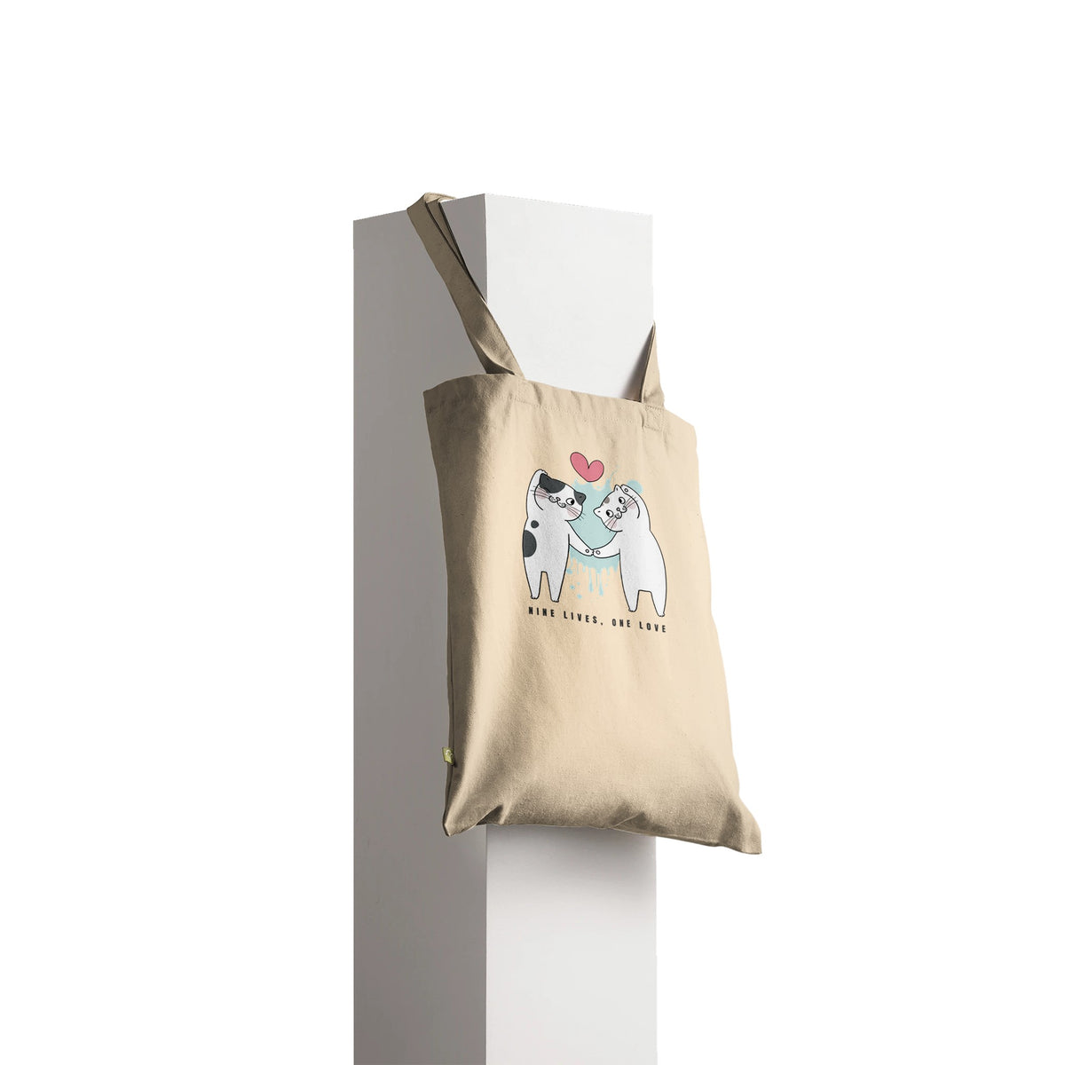 Feline Forever Tote - Nine Lives, One Love - - Tote Bags