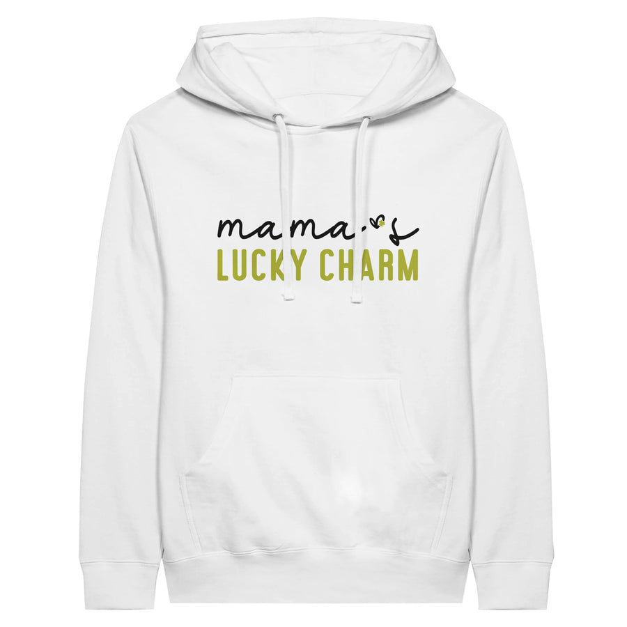 Gift Love – Mama’s Lucky Charm Hoodie - White - Print Material