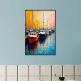 Gift Wanderlust – Wooden Framed Boat Poster - Dark wood frame - Wooden Framed Posters