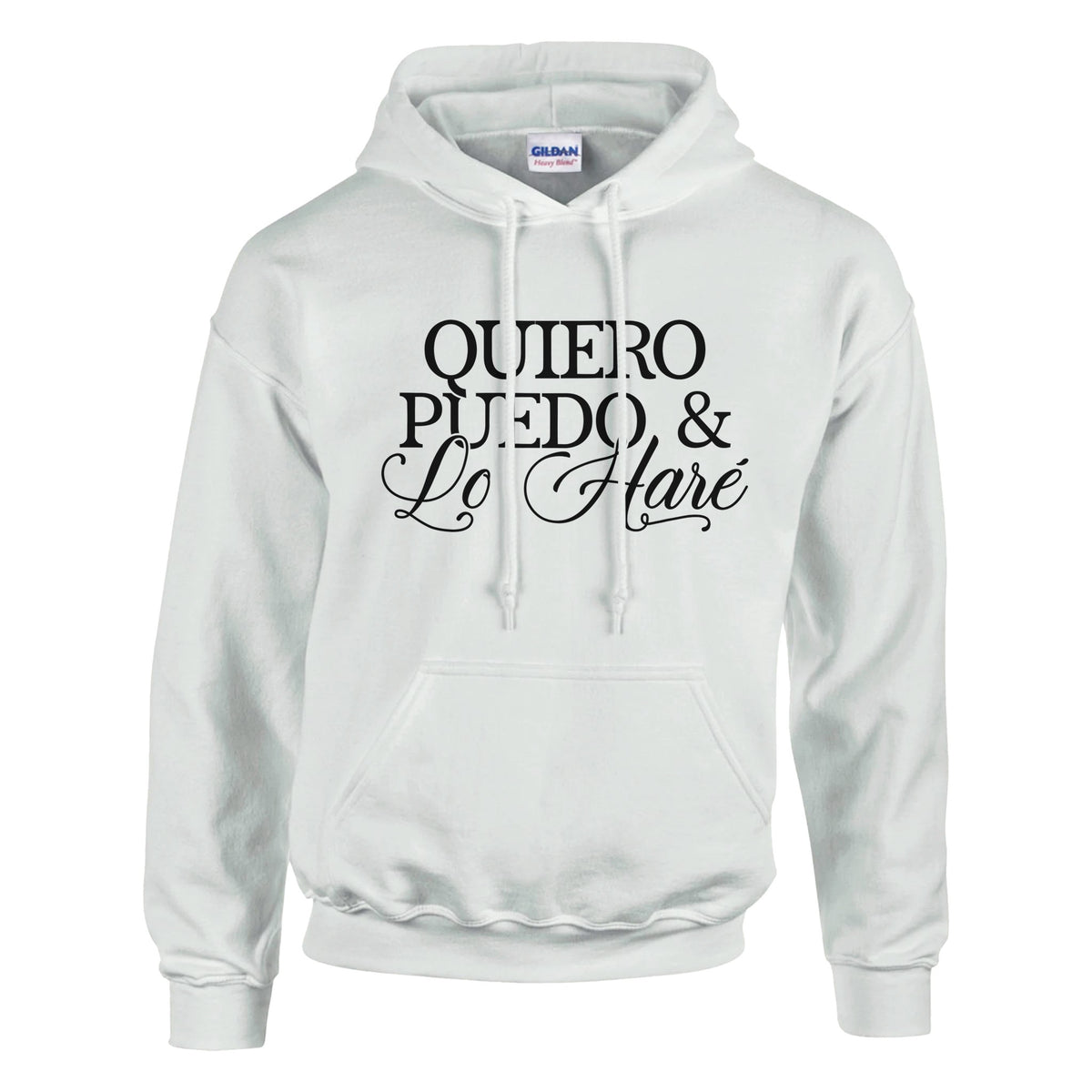 Unleash Your Potential - Inspiring 'Quiero Puedo & Lo Hare' - White - Hoodies