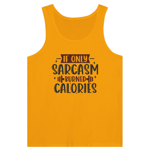 If Only...Tank Tops Could Talk - Embrace Sarcastic Nostalgia - Gold - T-shirts