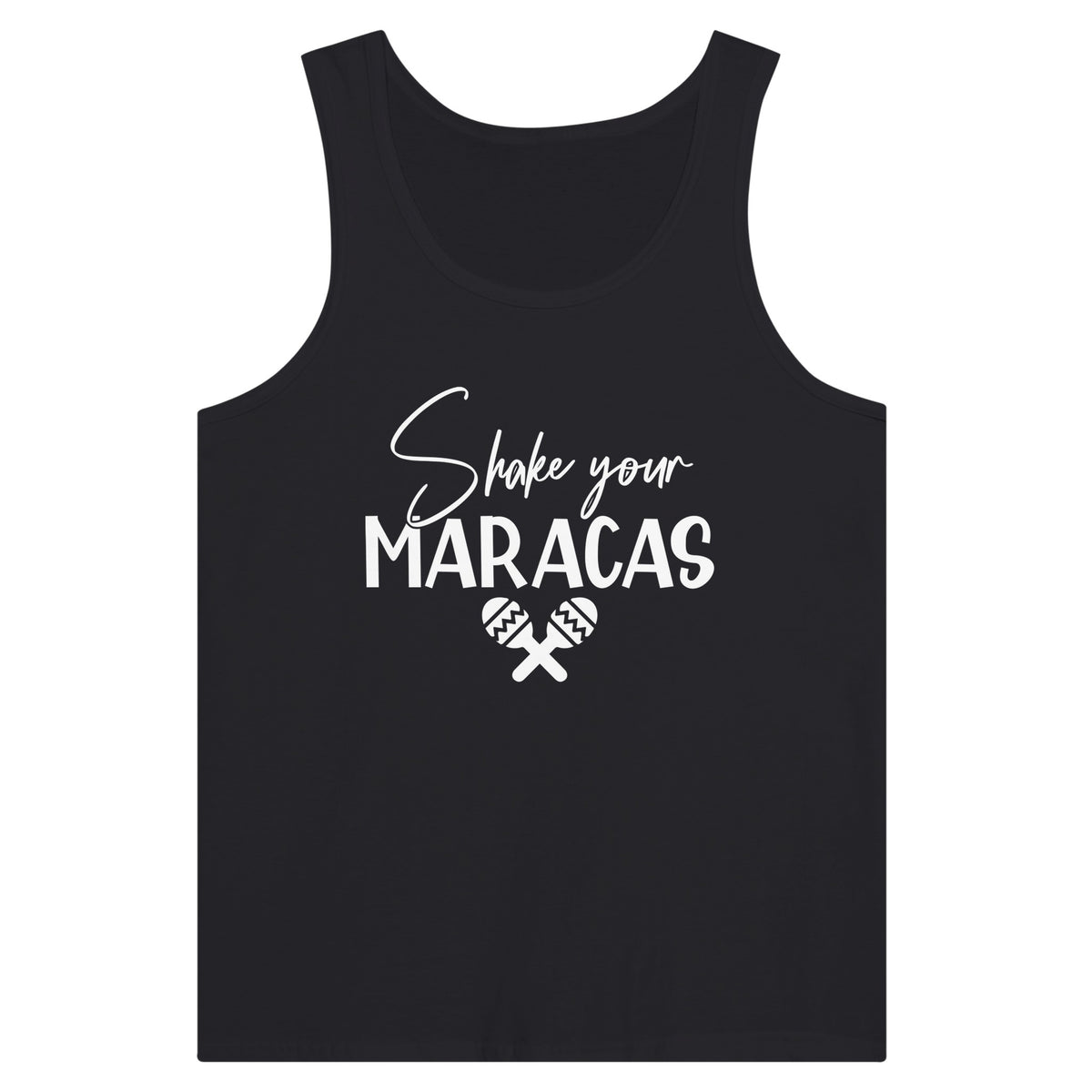 Shake Your Maracas - Vibrant Tank-Top Edition - Black - Print Material