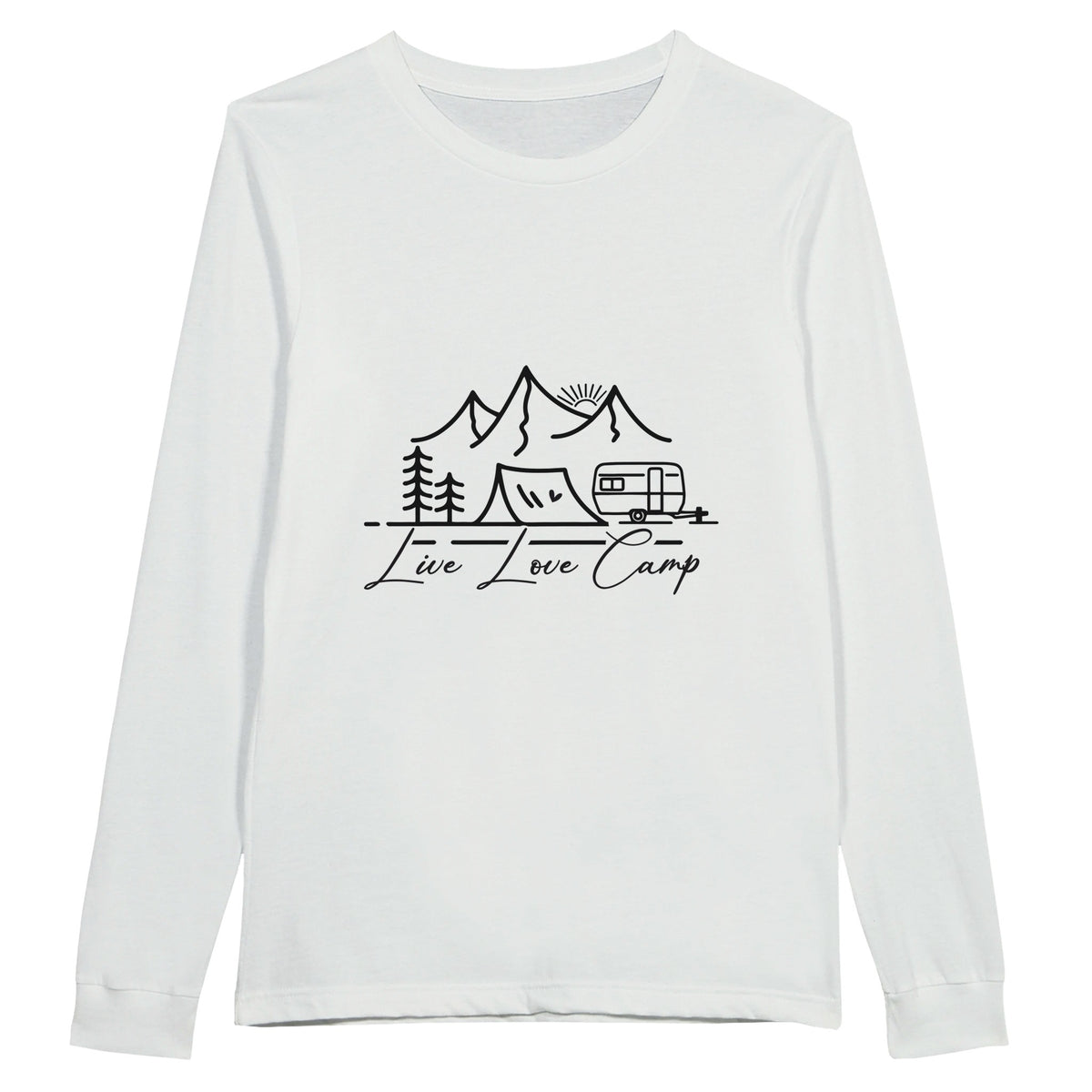 Embrace Adventure - Live Love Camp - White - Long Sleeve T-shirts