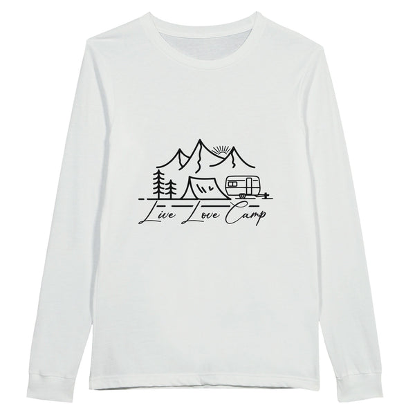 Embrace Adventure - Live Love Camp - White - Long Sleeve T-shirts