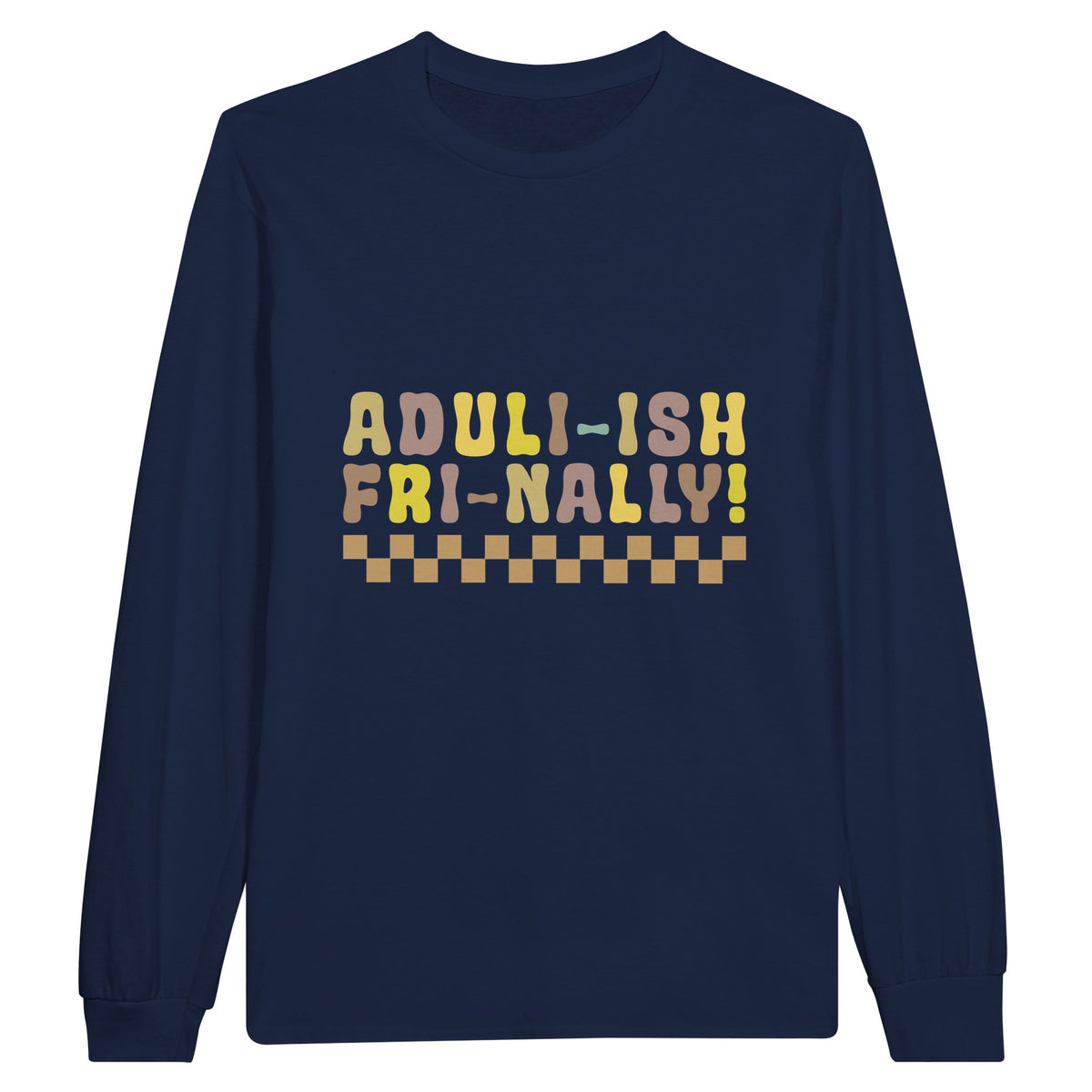 Turning the Page - Embrace Maturity with Our Statement Tee - Navy - Sweatshirt