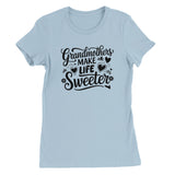 Bella + Canvas Tee Gift for the Best Grandma Ever - Baby Blue - T-Shirt
