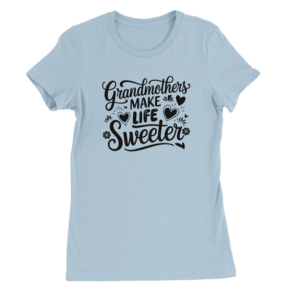 Bella + Canvas Tee Gift for the Best Grandma Ever - Baby Blue - T-Shirt