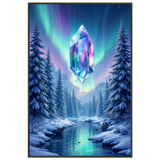 Crystal Aurora Poster – Gift of Light and Wonder - - Metal Framed Posters