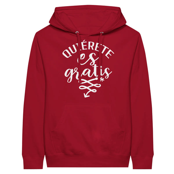 Blooms of Self-Love - Quierete Floral Hoodie - Red - Hoodies