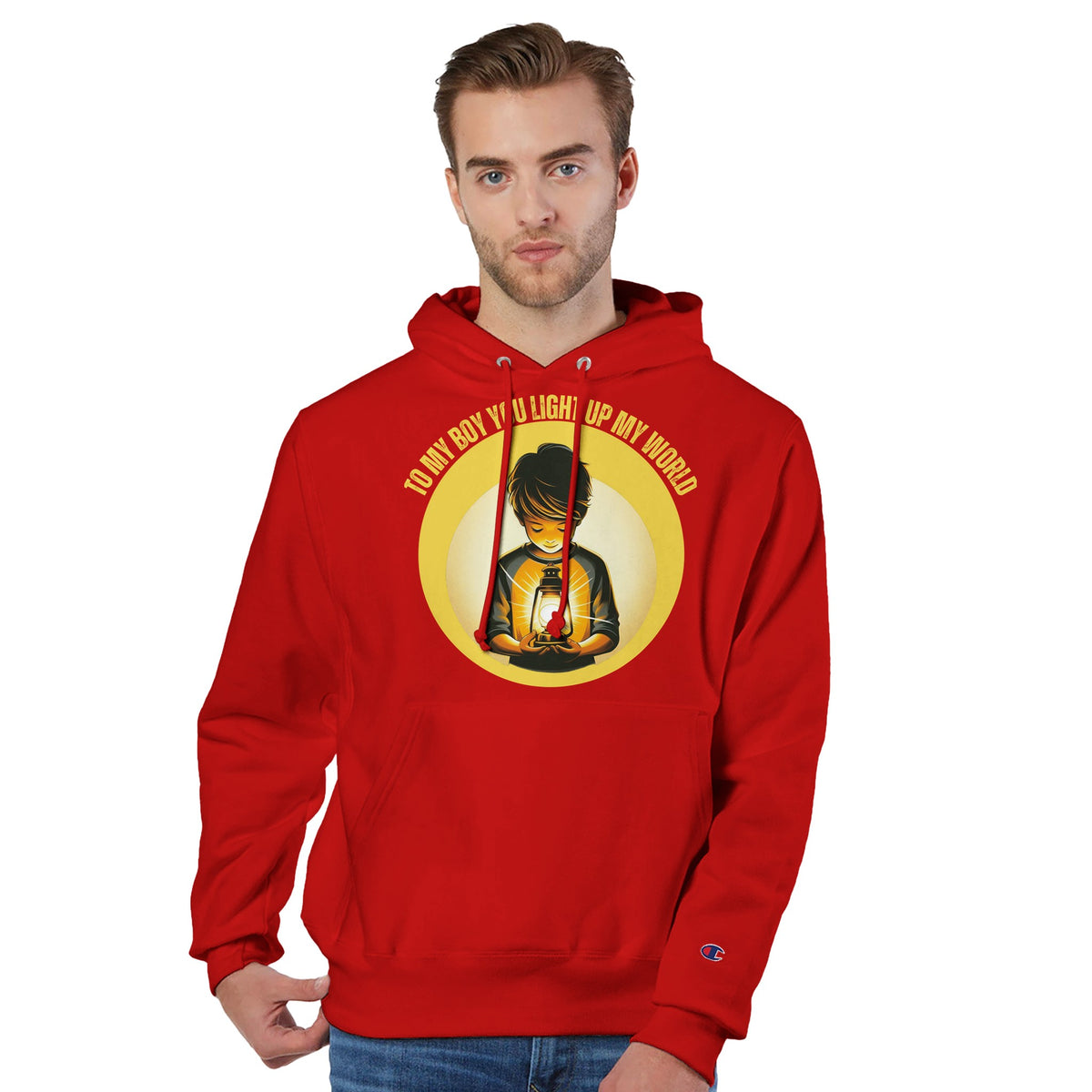 Lantern of Love - A Symbol of Fatherly Guidance - scarlet - Hoodies