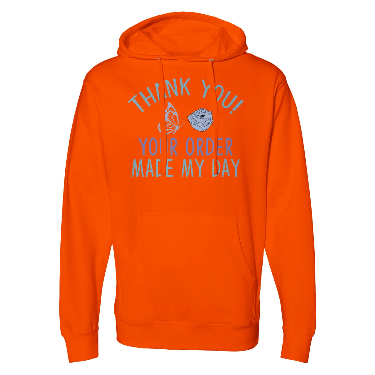 Wear Your Thanks - Appreciation Hooded Apparel - Orange - Hoodies