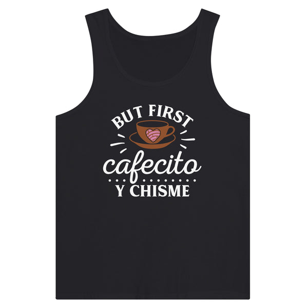 Coffee Chronicles - Begin Your Day with Chisme - Black - Tank Tops