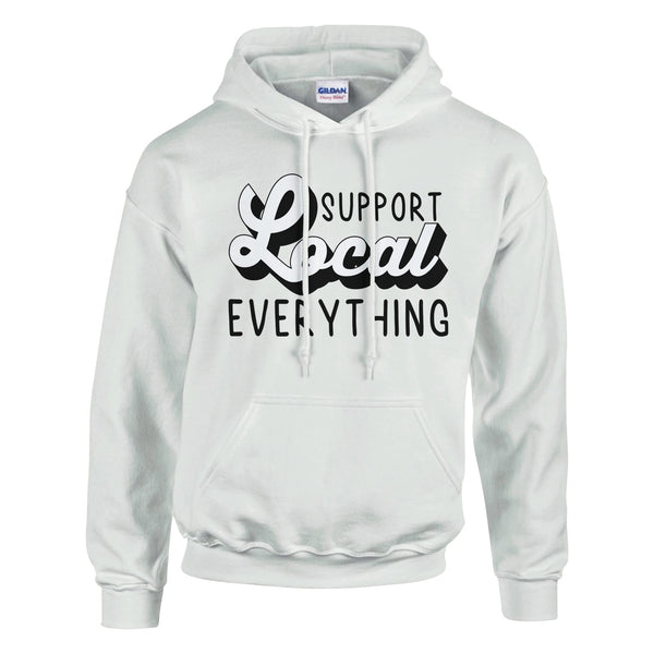 Support Local - Classic Cotton Hoodie with a Cause - White - Hoodies