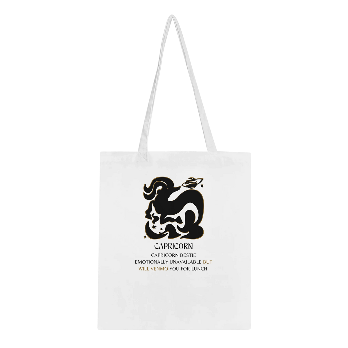 Zodiac Sign Tote Bag – Gift for Astrology Lovers - Capricorn - Tote Bags