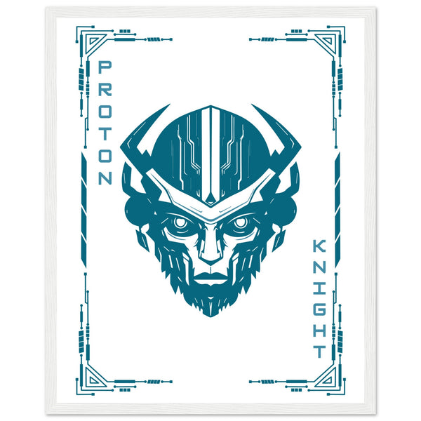 Transform Your Space - "Proton, Neural, Quantum Knights" Poster Set - - Wooden Framed Posters