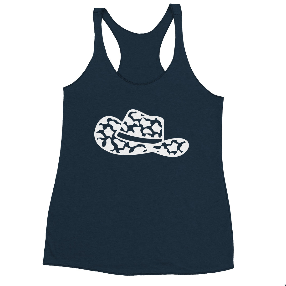 Top Off Your Style - A Classic Hat Design for Women - Indigo - Tank Tops