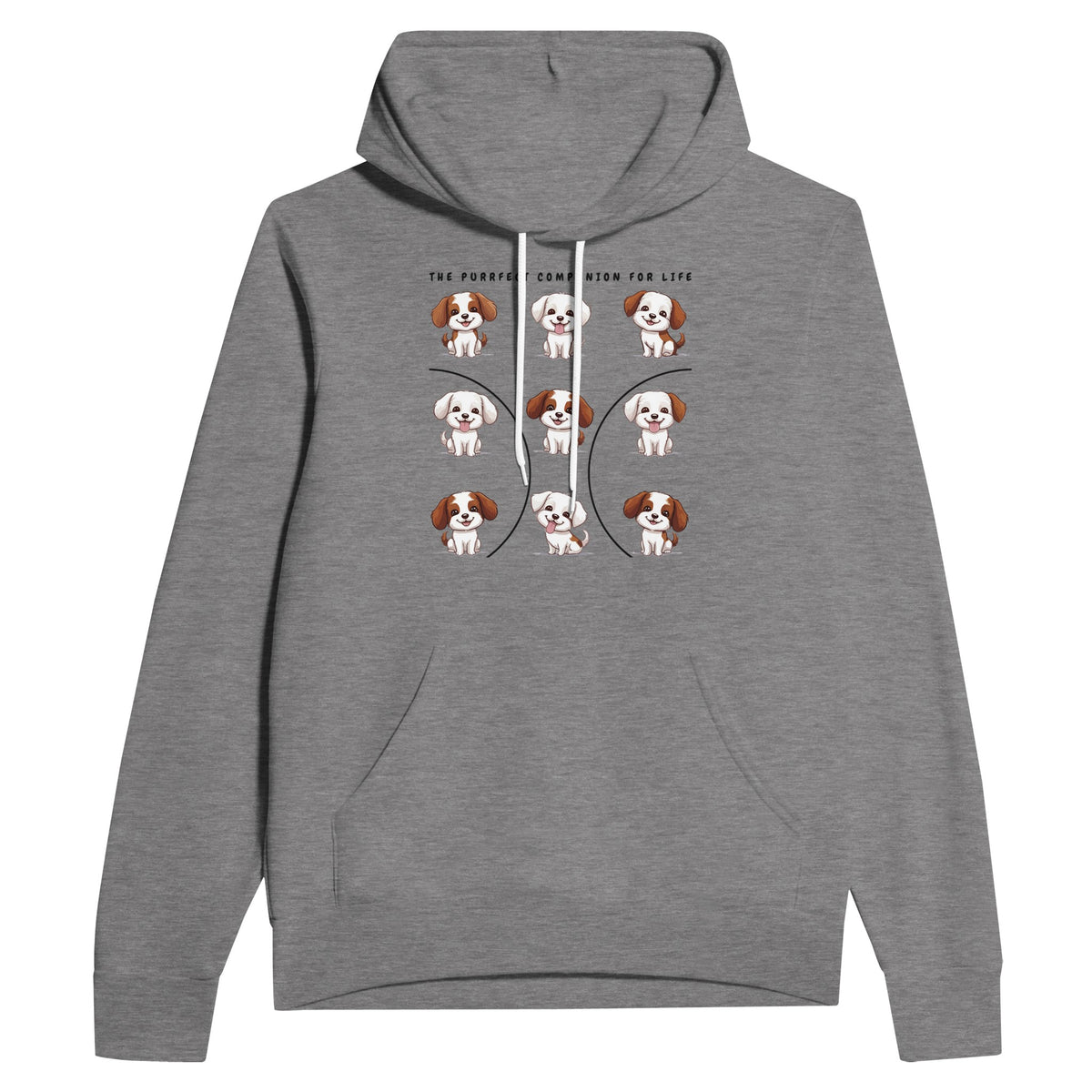 Canine Cuddles Collection - Stay Stylish, Stay Snuggled - Dark Gray Heather - Hoodies