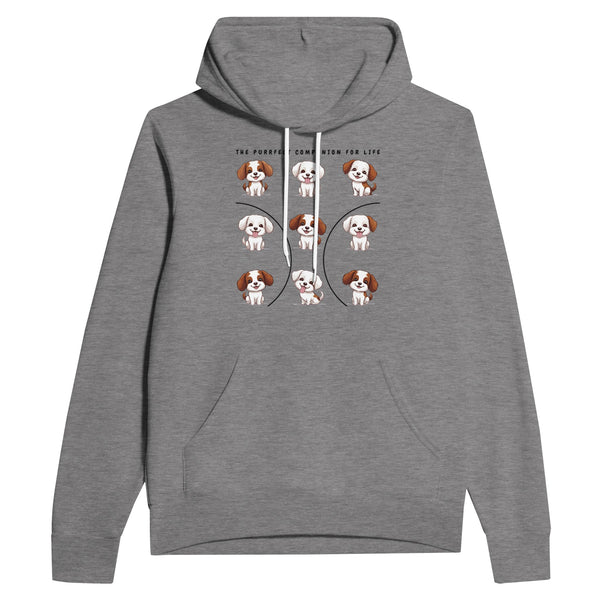 Canine Cuddles Collection - Stay Stylish, Stay Snuggled - Dark Gray Heather - Hoodies