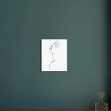 Whispers of Art - Minimalist Face Canvas - 40x50 cm 16x20″ - Canvas Prints