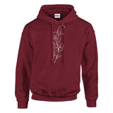 Blossom Boldness - Wear Your Love for Flowers - Garnet - Hoodies