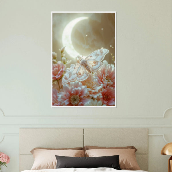 Ethereal Night Poster – Perfect Gift for Her - White frame - Wooden Framed Posters