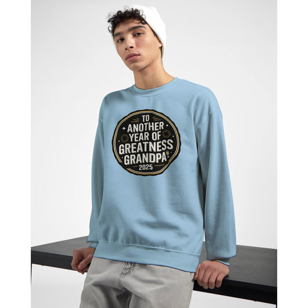 To Another Year of Greatness, Grandpa - Sweatshirt - Light Blue - Sweatshirts