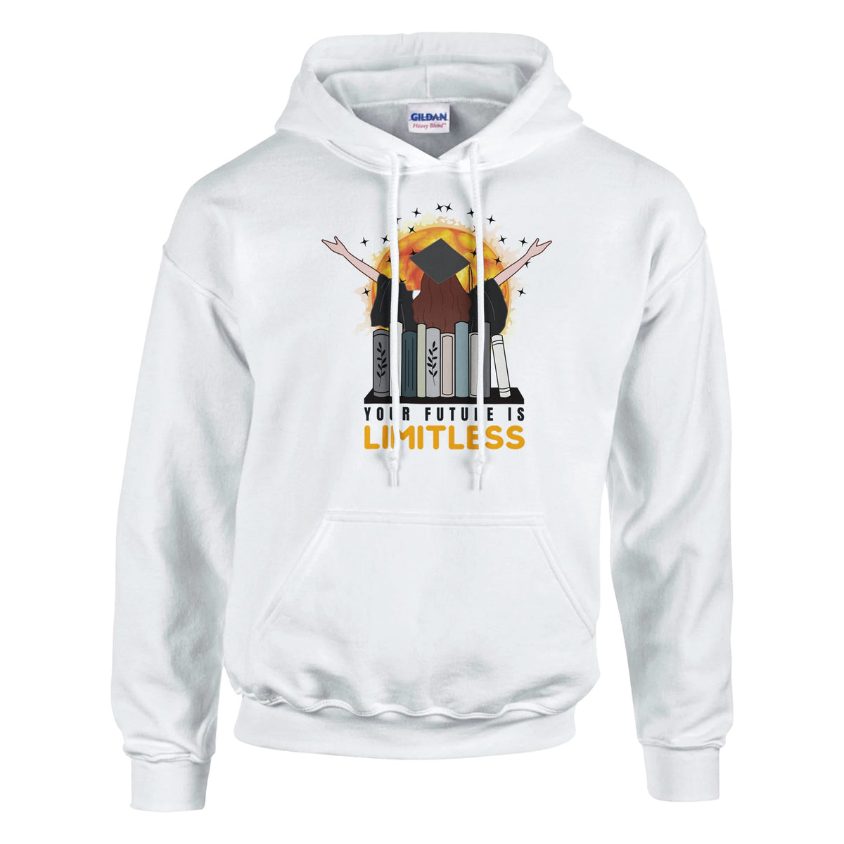 Boundless Future - A Toast to New Beginnings - White - Hoodies