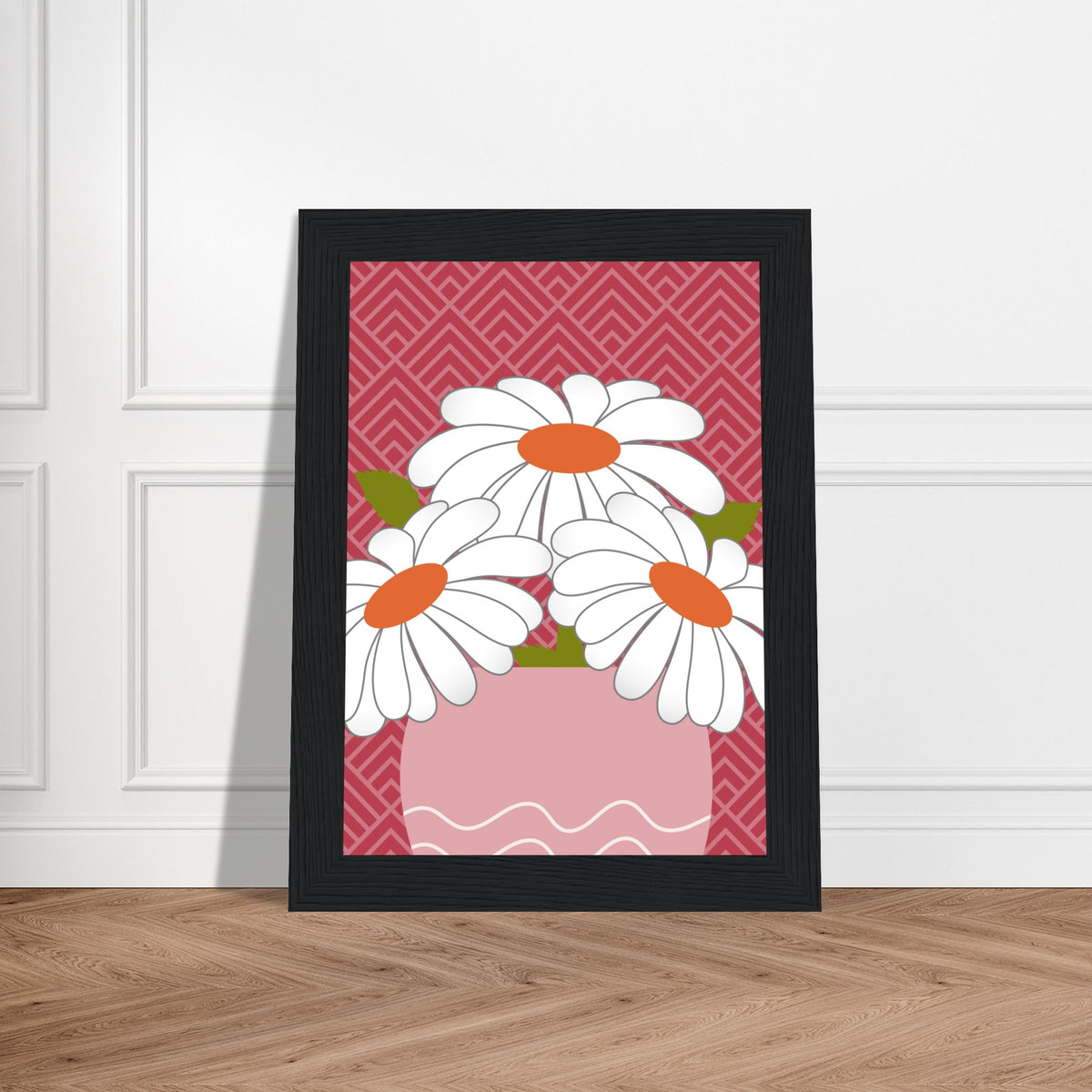 Daisy Dreamscape - Luxurious Wall Art - - Wooden Framed Posters