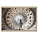 Exploring Infinity - Astronaut in Futuristic Architecture - 60x90 cm 24x36″ - Canvas