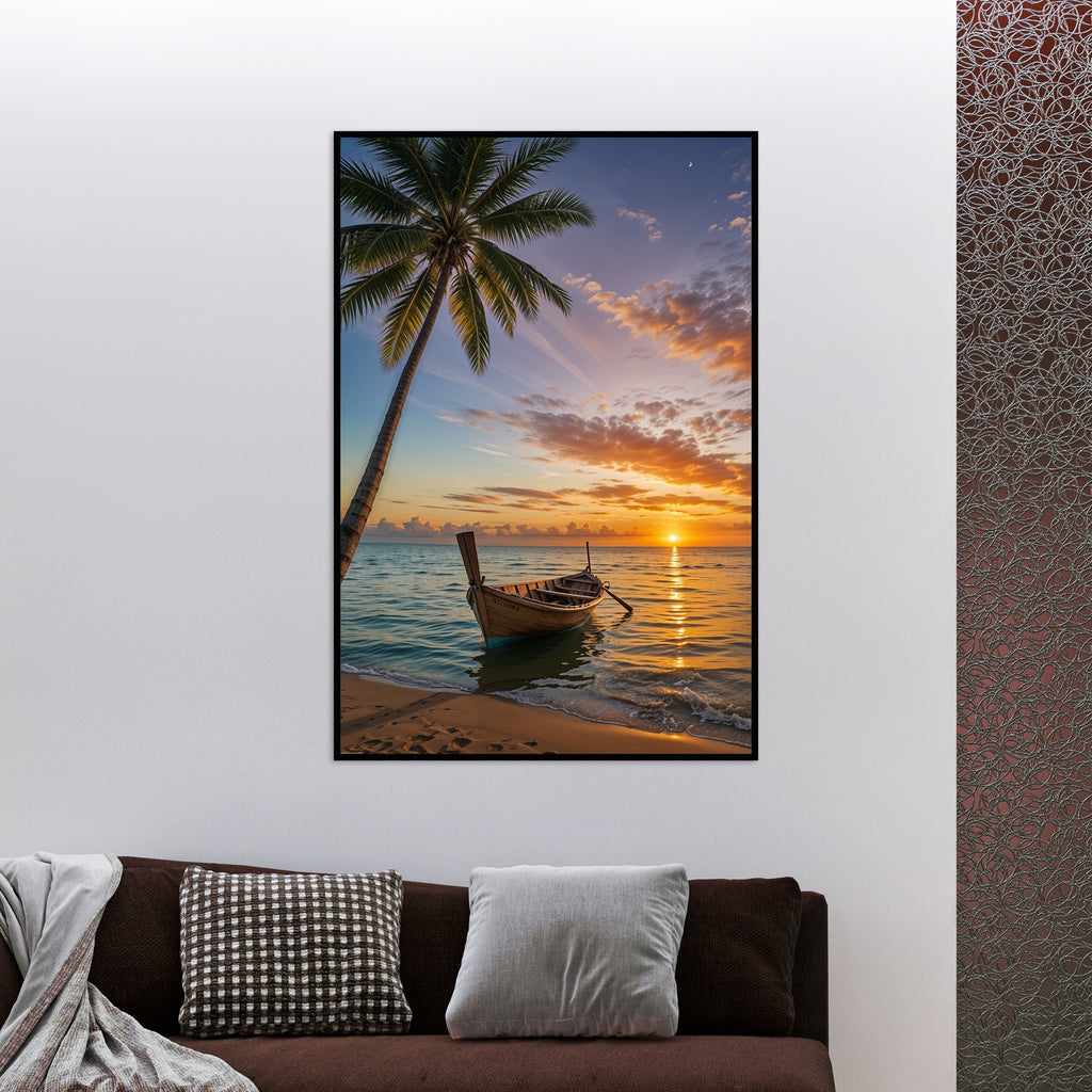 Sunset Serenity by the Sea - - Posters, Prints, & Visual Artwork