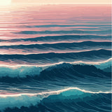 Ocean's Embrace at Sunset - - Framed Posters