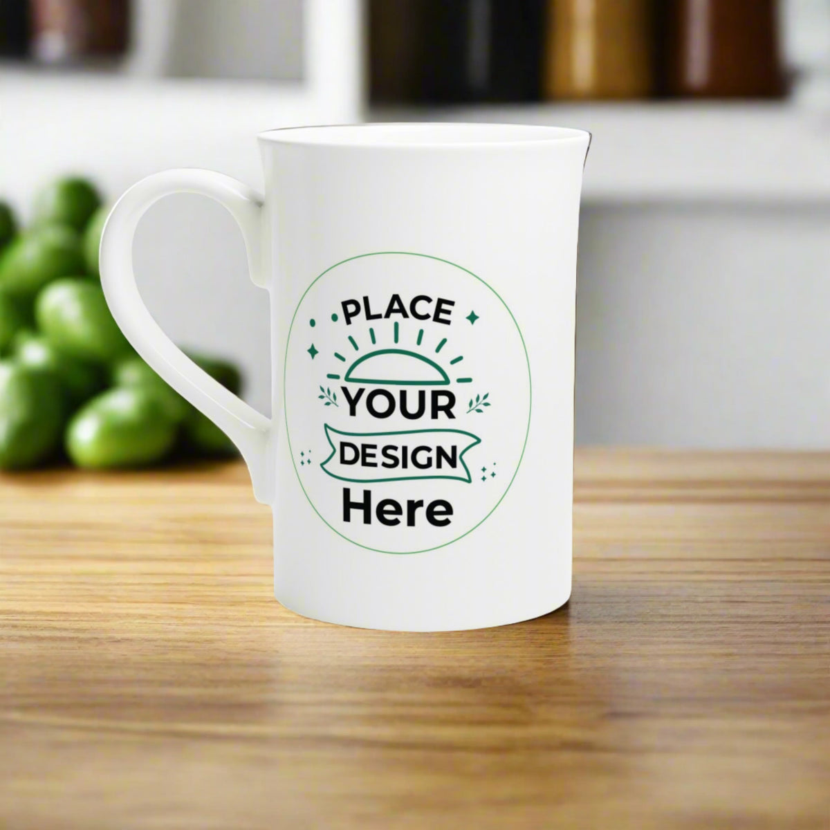 Glossy Customizable White Porcelain Mug - Dishwasher & Microwave Safe - Default Title - Mugs