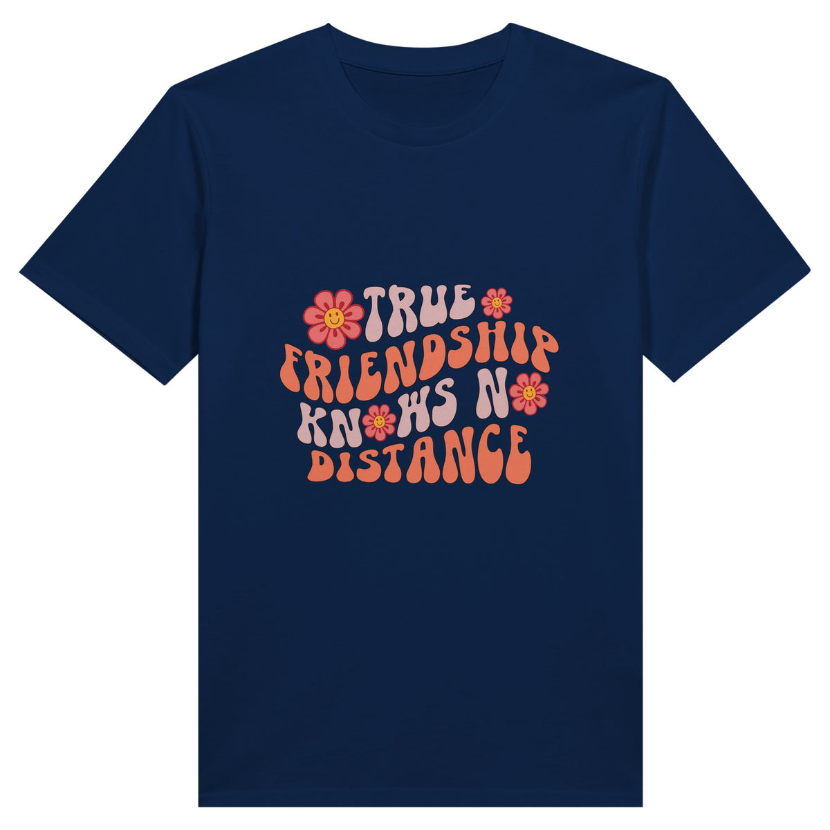 Blossoming Bonds - True Friendship - Navy - T-shirts