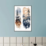 Wolf Moon Memories - Premium Framed Art Gift - Default Title - Metal Framed Posters