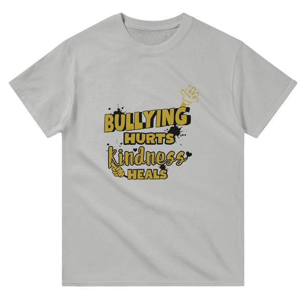 Stand Strong - Bullying Hurts, Kindness Heals Tee - Ash - T-shirts