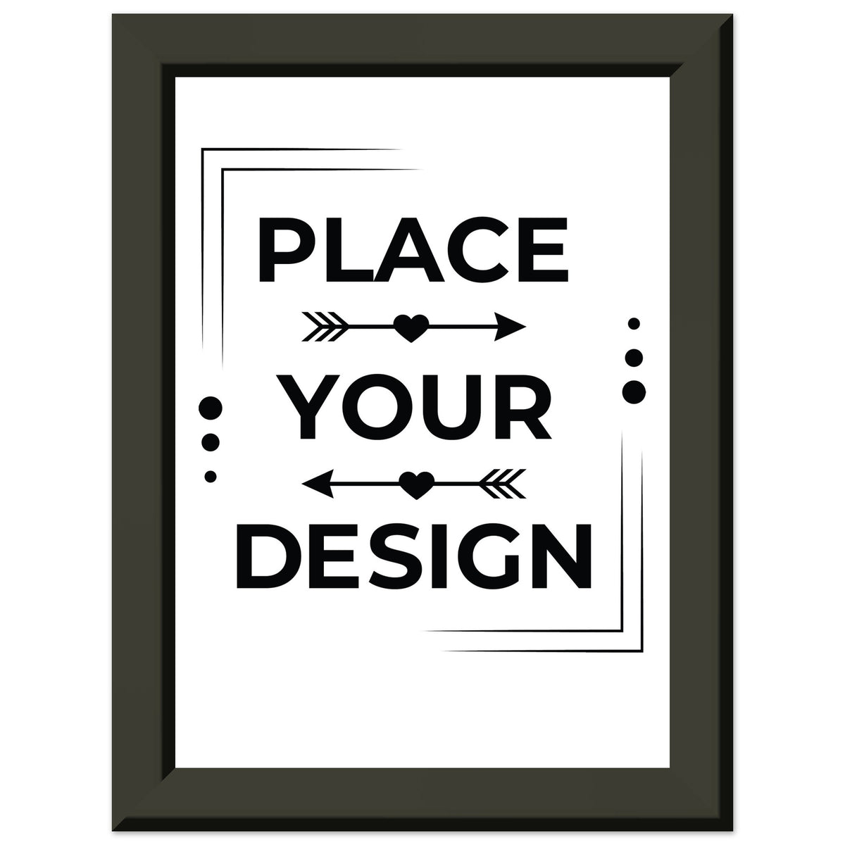 Timeless Decor - Classic Customizable Semi Glossy Poster with Metal Frame - 13x18 cm 5x7″ - Metal Framed Posters